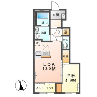 【間取り】 | ペット可／上横場新築アパートB（仮