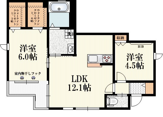 ステラ西東京の間取り