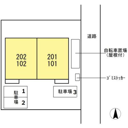 アーブル クロシェット　Ｃ棟の区画図