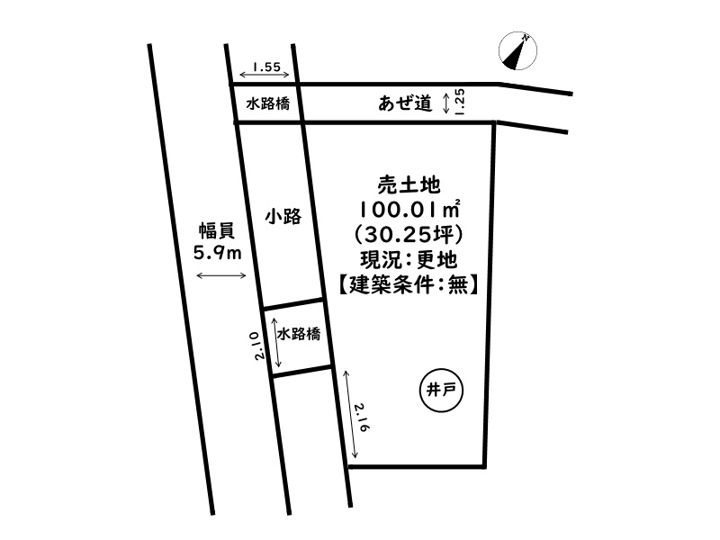 姫路市夢前町戸倉/売土地の区画図