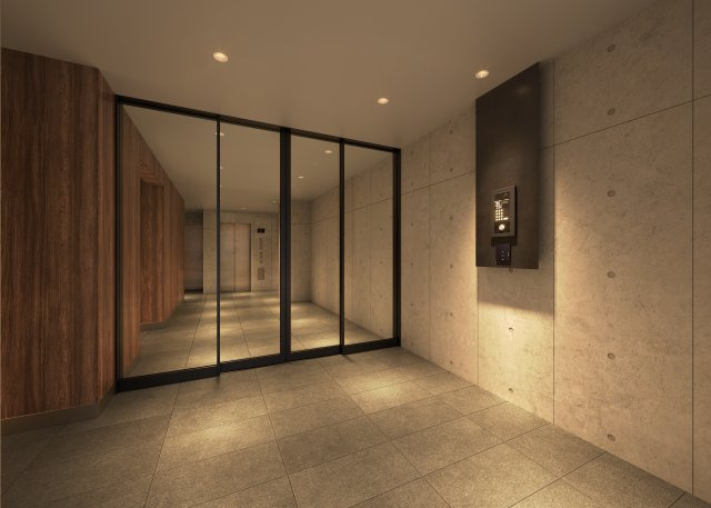 防音室完備 SYFORME TAKADANOBABAⅡのエントランス|落ち着いたエントランスです