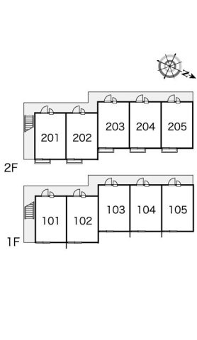 レオパレス東菜畑Ⅱの区画図
