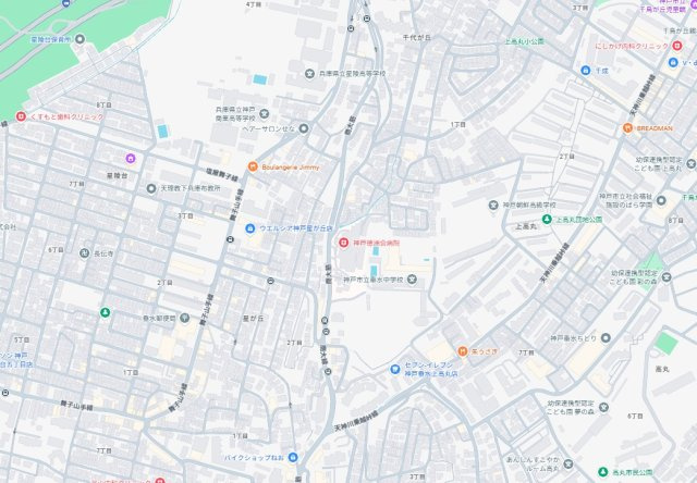 神戸市垂水区千代が丘　新築一戸建ての地図