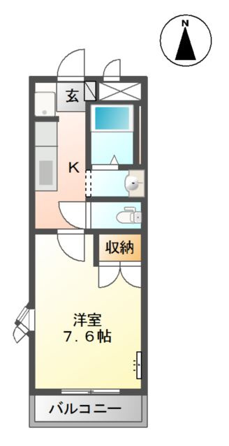 ベネッセ・黒川の間取り