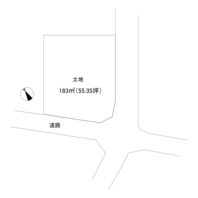 多可町八千代区下野間資材置場の土地図