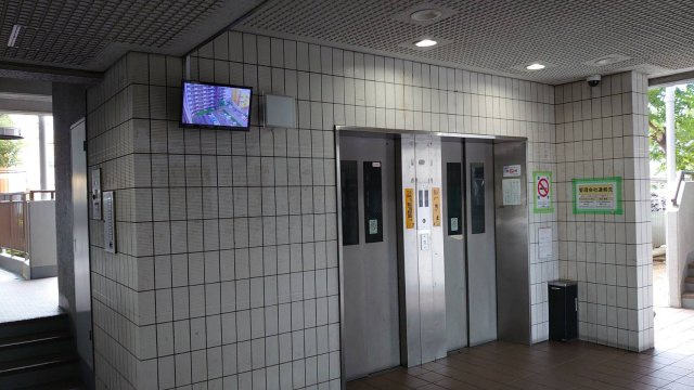 ネオハイツアメティ228のエントランス|エレベーターは２基あります