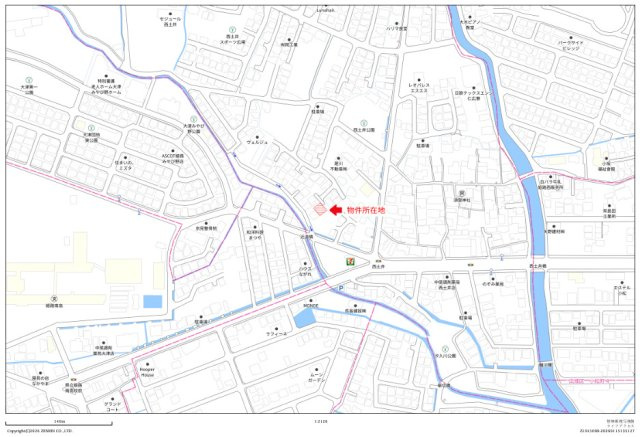大津区西土井M売地の地図