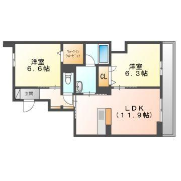 リバーサイドハナの間取り