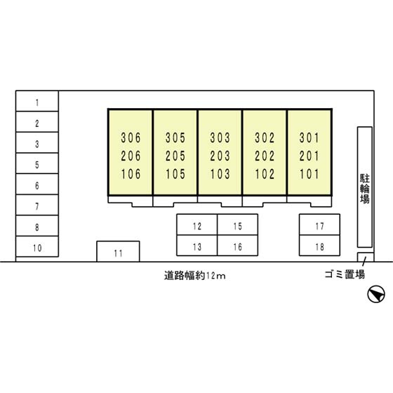ヴァンベール東の区画図