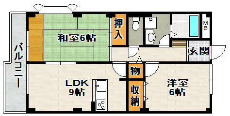 ヴァンベール東の間取り