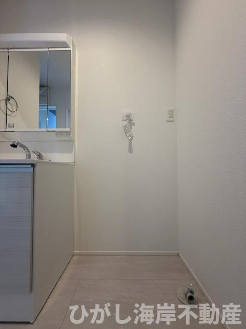 大磯町東小磯　新築戸建　全２棟のランドリースペース|洗濯機置場