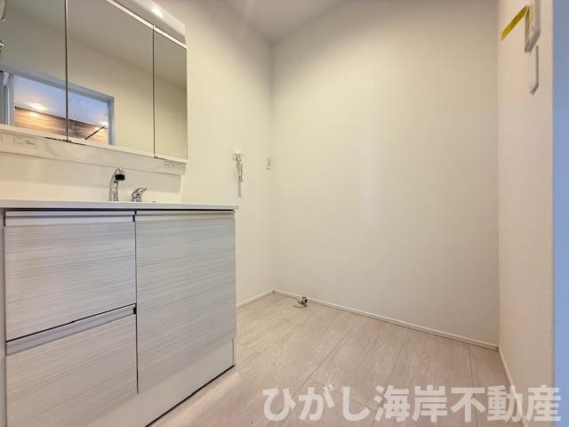 大磯町東小磯　新築戸建　全２棟の脱衣所|脱衣スペース