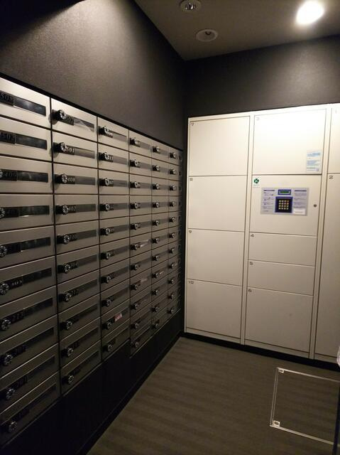 Ｂ　ＣＩＴＹ　ＡＰＡＲＴＭＥＮＴ　ＴＯＫＹＯ　ＳＯＵＴＨのその他共用部分|ポストと宅配ボックスです