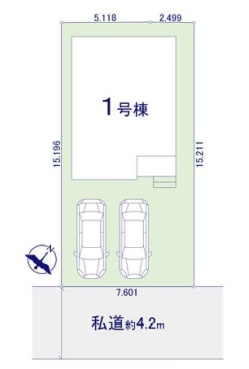 新築一戸建て 川越市南大塚の区画図