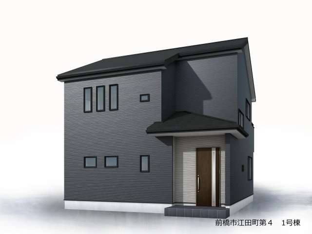 リーブルガーデンS前橋市江田町第４　１号棟の外観パース|前橋市江田町に新築住宅を建築中です。限定１棟！まだ未完成ですので、内覧ができませんが同仕様の物件のご見学は頂けます♪お客様のご都合に合わせてお気軽にお問合せ下さい。