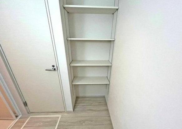 【新築】坂戸市千代田７期 全１棟の収納|洗面室収納です