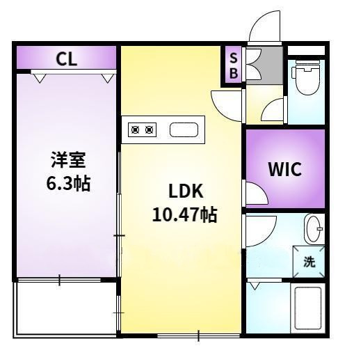 L-bloom御井【キャッシュバック対象】の間取り