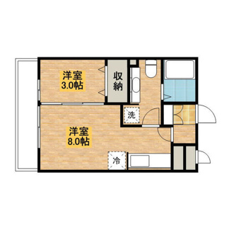 【間取り】 | ルミエールヤナセＢ