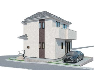 新築一戸建て 川越市石原町の外観パース
