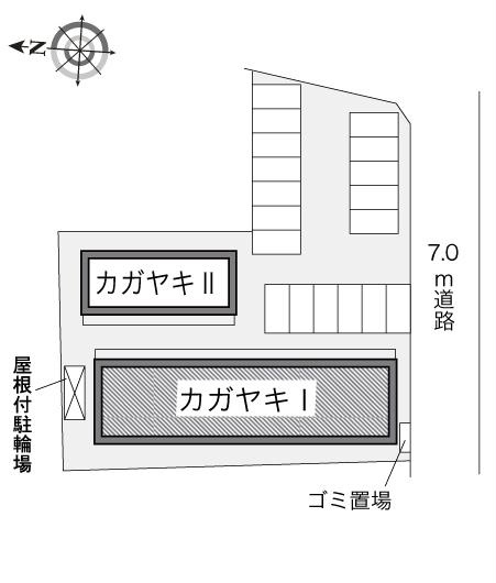 レオパレスカガヤキⅠの区画図