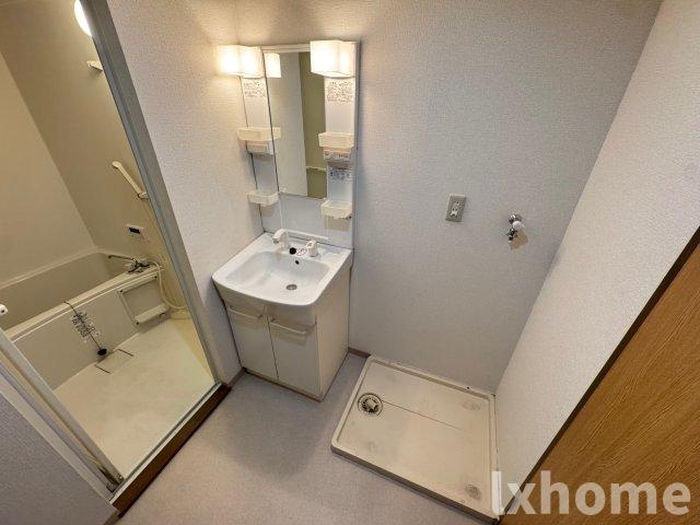 クレールの洗面所|広い洗面スペース