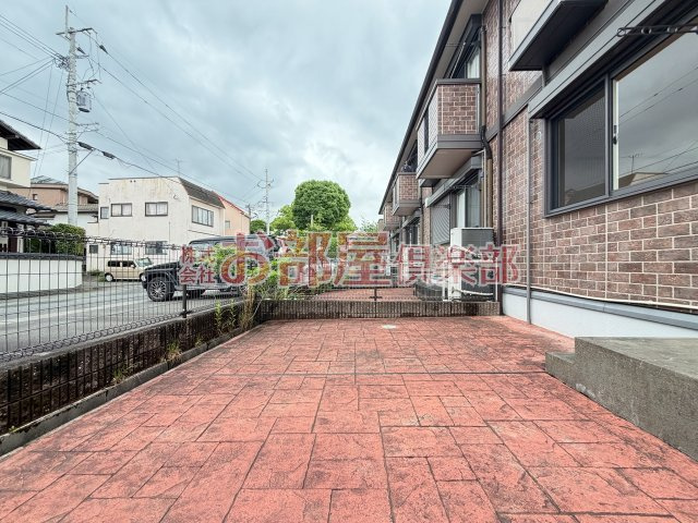 アヴニール合川のバルコニー|外からの目が気にならないバルコニーで洗濯物が干せます