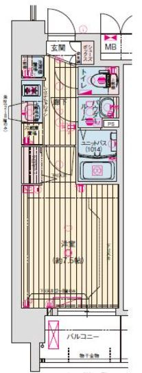 プレサンス大阪都島エレナードの間取り
