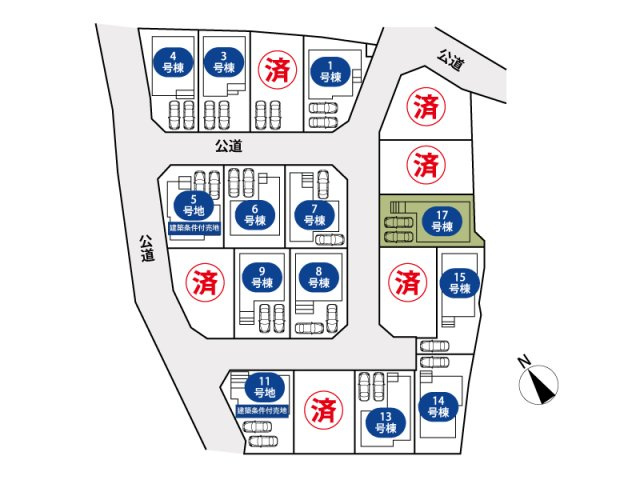 【区画図】 | 清瀬市下宿2丁目　新築一戸建住宅　全19棟　(志木本店) | 街並みが整った大型分譲地ならではの安心感。ゆとりのカースペース付きで来客時も安心です。