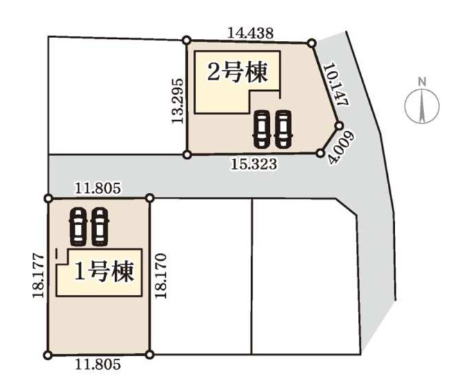 【区画図】 | 渋川市行幸田第2　1号棟