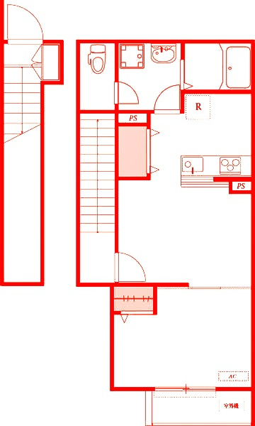 リブリ・花水木エスポワ一ルの間取り|使いやすい間取りです♪