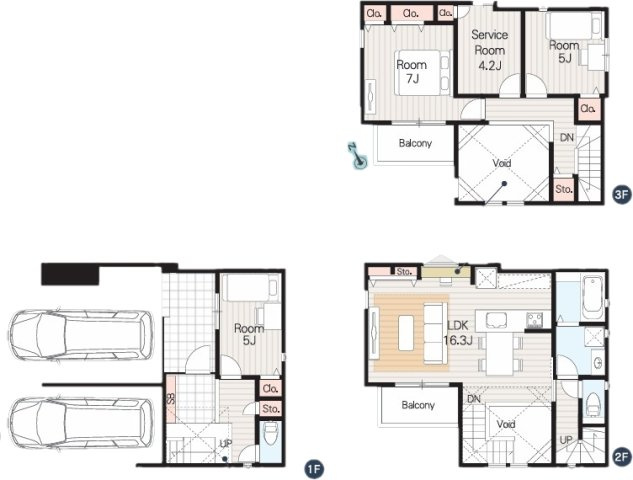 MELDIA昭和区川名本町301①｜名古屋市の戸建ならホームアップの間取り