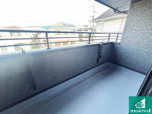 神戸市北区広陵町　新築一戸建てのバルコニー|ワイドバルコニーは洗濯物を干すスペースが広いのでご家族が多くても安心！