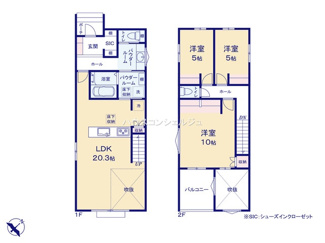 【間取り】 | 名古屋市中川区江松５丁目320【仲介手数料無料】新築一戸建て