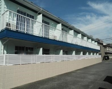 レオパレス中筋の外観|2022年8月に外壁塗装いたしました。