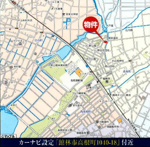 【新築】館林市高根町　４号棟(全４棟)　いろどりアイタウン　新築建売分譲の地図