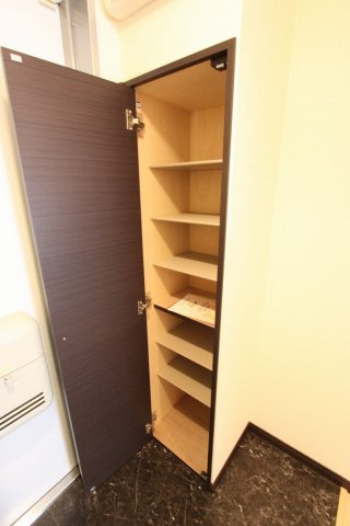 レオネクストアンソレイユＥの玄関|落ち着いた玄関です