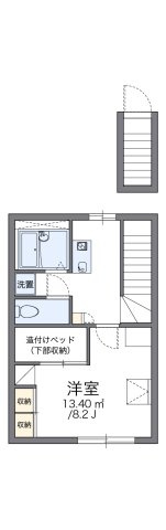 レオパレスヴィラアンソレイユの間取り
