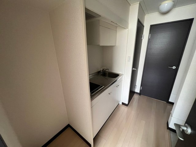 レオネクストグレイス戸坂のキッチン|コンパクトなキッチンで掃除もラクラク