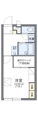 レオパレスｆｌｏｒａⅢの間取り