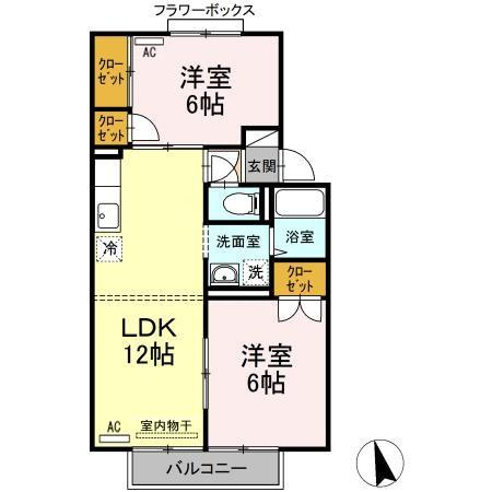 【間取り】 | セジュールM　B棟