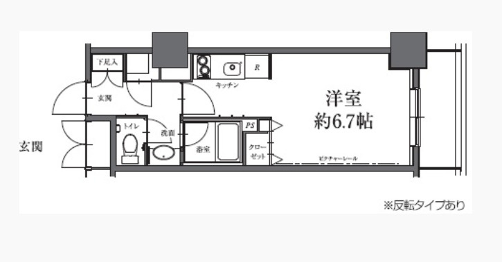 HF駒沢公園レジデンスTOWER　駅近　駒沢公園徒歩圏内　タワー型マンションの間取り