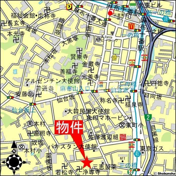 【申込済・募集終了】メゾンベール南麻布の地図