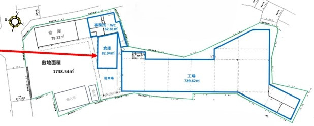 菱六貸工場の間取り