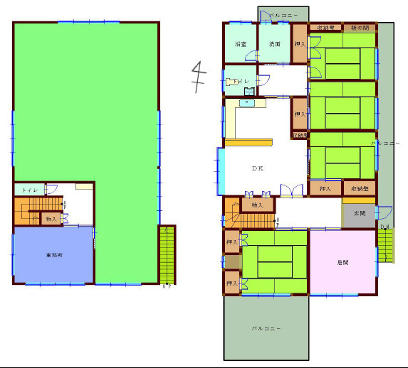 丸子富塚　倉庫・事務所付住宅