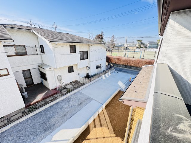 流山市江戸川台東３丁目新築戸建【江戸川台小学校：3分】の展望|バルコニーより南側眺望