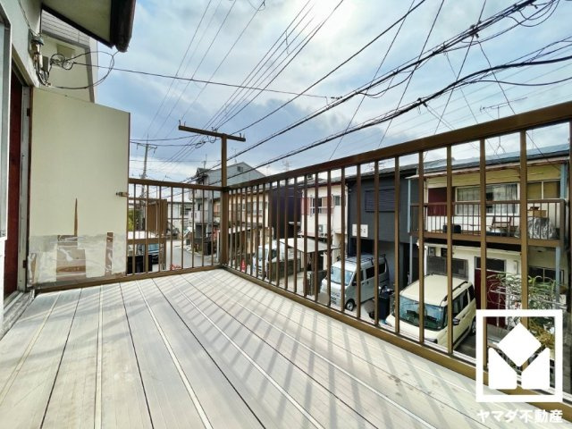 伏見区久我森の宮町のバルコニー