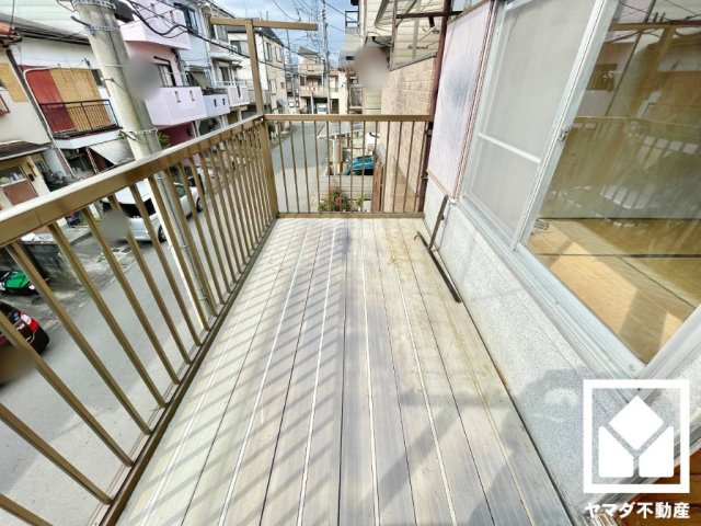 伏見区久我森の宮町のバルコニー
