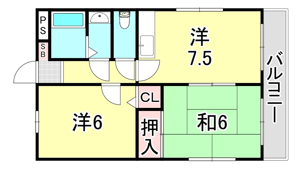 ロイヤル阪神の間取り