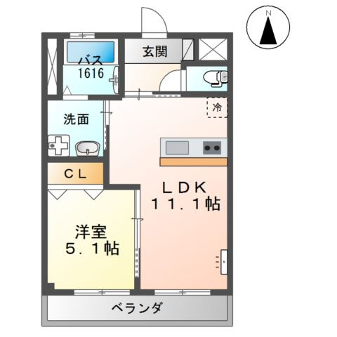 メゾン　ラ・セーヌⅡの間取り