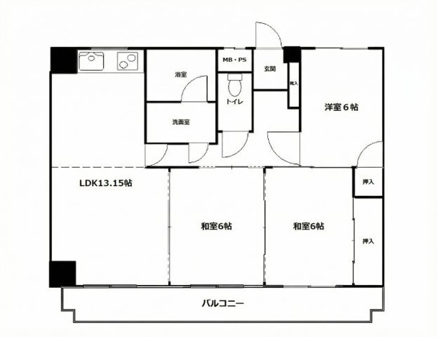 エバーライフ香椎第2の間取り